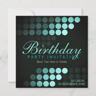 Invitación a la fiesta de cumpleaños de Funky Dots