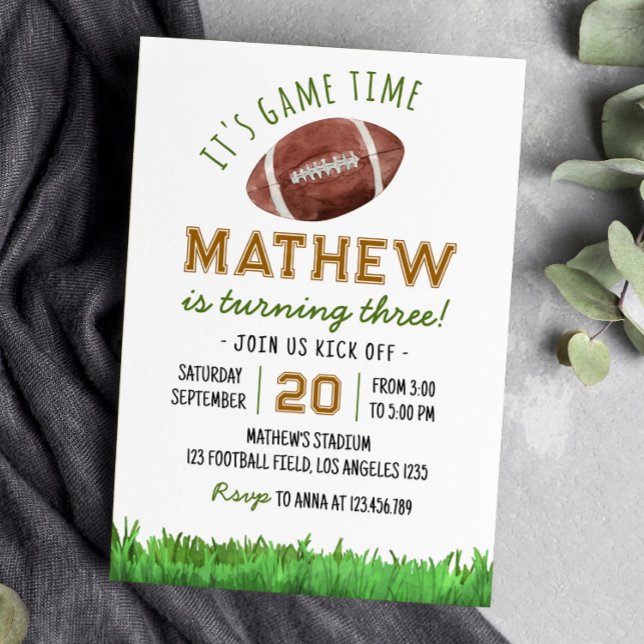 Invitación a la fiesta de cumpleaños de fútbol a c (Subido por el creador)