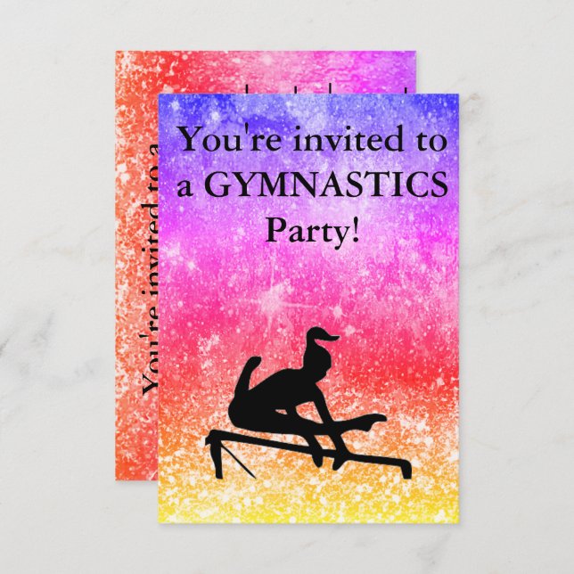 Invitación a la fiesta de cumpleaños de Gimnasia (Anverso / Reverso)