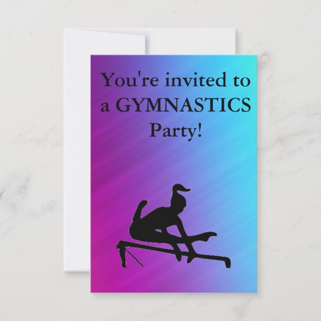 Invitación a la fiesta de cumpleaños de Gimnasia (Anverso)