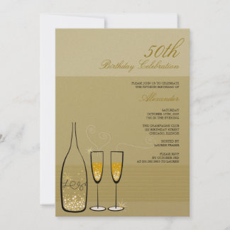 Invitación a la fiesta de cumpleaños de Gold Champ