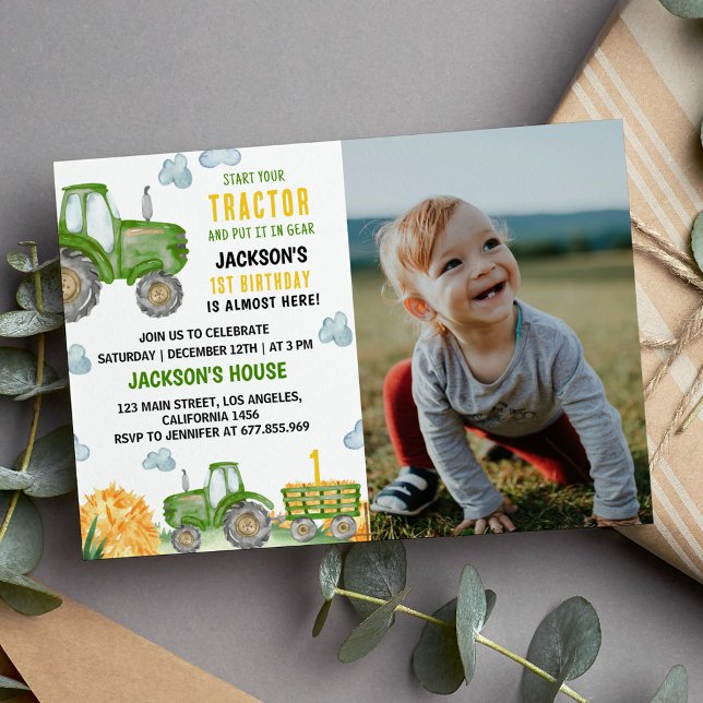 Invitación a la fiesta de cumpleaños de Green Trac (Subido por el creador)
