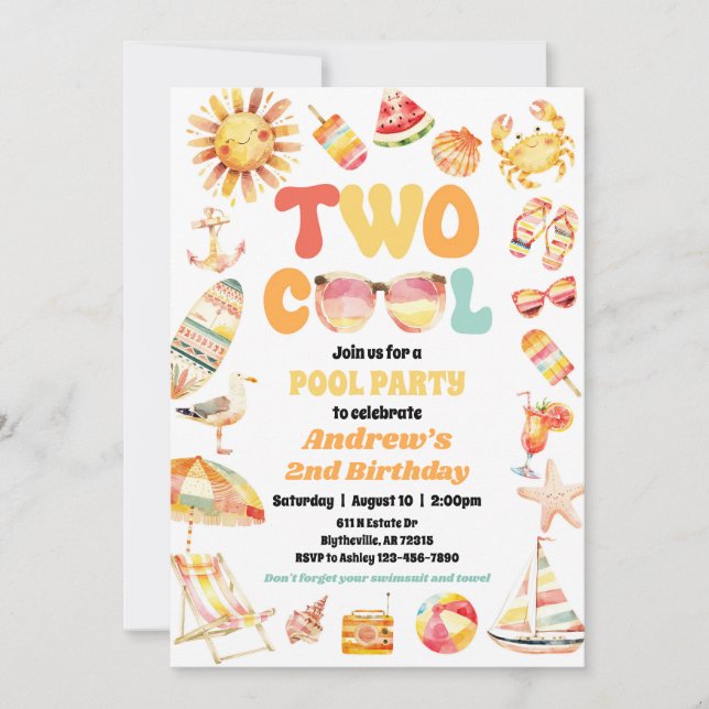 Invitación a la fiesta de cumpleaños de Guay Brigh (Anverso)