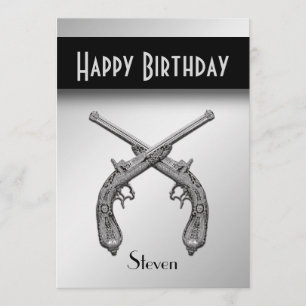 Invitación a la fiesta de cumpleaños de Guns