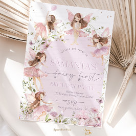 Invitación a la fiesta de cumpleaños de hadas