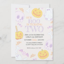 Invitación a la fiesta de cumpleaños de Halloween