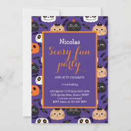 Invitación a la fiesta de cumpleaños de Halloween