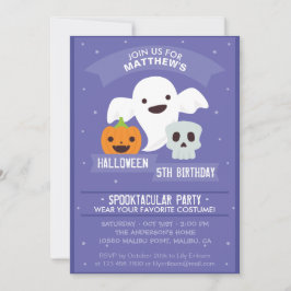 Invitación a la fiesta de cumpleaños de Halloween