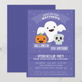 Invitación a la fiesta de cumpleaños de Halloween