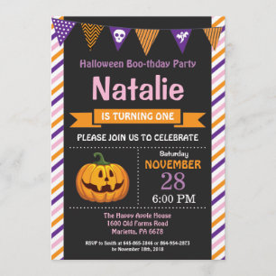 Invitación a la fiesta de cumpleaños de Halloween