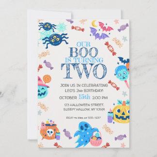 Invitación a la fiesta de cumpleaños de Halloween