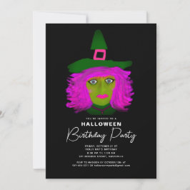 Invitación a la fiesta de cumpleaños de Halloween 