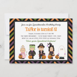 Invitación a la fiesta de cumpleaños de Halloween