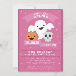 Invitación a la fiesta de cumpleaños de Halloween