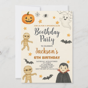 Invitación a la fiesta de cumpleaños de Halloween