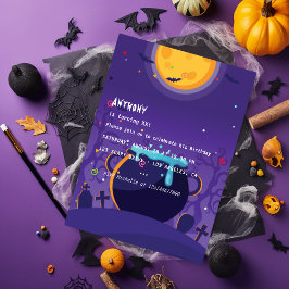 Invitación a la fiesta de cumpleaños de Halloween