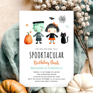 Invitación a la fiesta de cumpleaños de Halloween 
