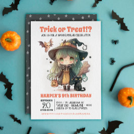 Invitación a la fiesta de cumpleaños de Halloween