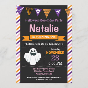 Invitación a la fiesta de cumpleaños de Halloween