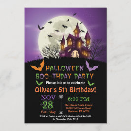 Invitación a la fiesta de cumpleaños de Halloween