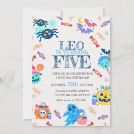 Invitación a la fiesta de cumpleaños de Halloween