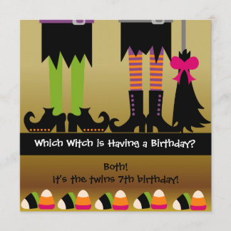 Invitación a la fiesta de cumpleaños de Halloween