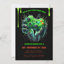 Invitación a la fiesta de cumpleaños de Halloween