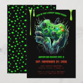 Invitación a la fiesta de cumpleaños de Halloween 