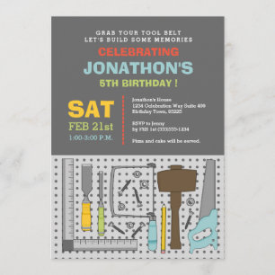 Invitación a la fiesta de cumpleaños de Handyman T