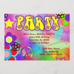 Invitación a la fiesta de cumpleaños de Hippy Arco