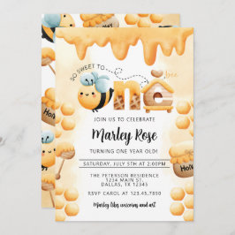 Invitación a la Fiesta de Cumpleaños de Honey Bee