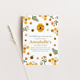 Invitación a la fiesta de cumpleaños de Honey Bee