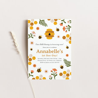 Invitación a la fiesta de cumpleaños de Honey Bee