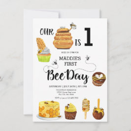 Invitación a la fiesta de cumpleaños de Honey Bee