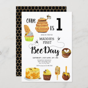 Invitación a la fiesta de cumpleaños de Honey Bee