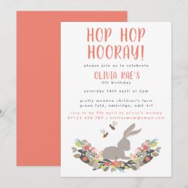Invitación a la fiesta de cumpleaños de Hop Hop Ho