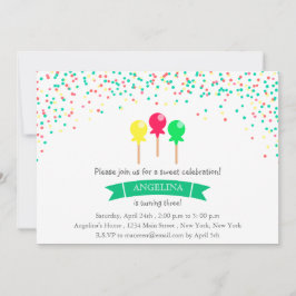 Invitación a la fiesta de cumpleaños de Ice lollie