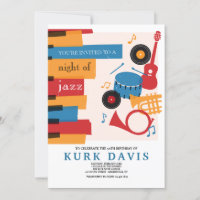 Invitación a la fiesta de cumpleaños de instrument