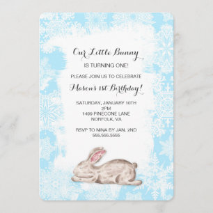 Invitación a la fiesta de cumpleaños de invierno d