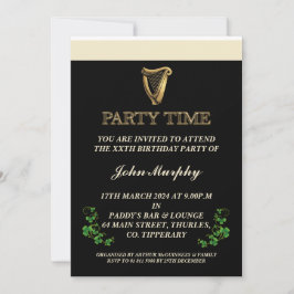 Invitación a la fiesta de cumpleaños de Irlanda