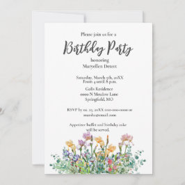 Invitación a la fiesta de cumpleaños de irlandeses