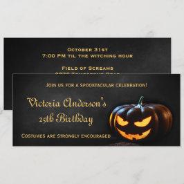 Invitación a la fiesta de cumpleaños de Jack-O-Lan