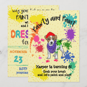 Invitación a la fiesta de cumpleaños de Jack Russe