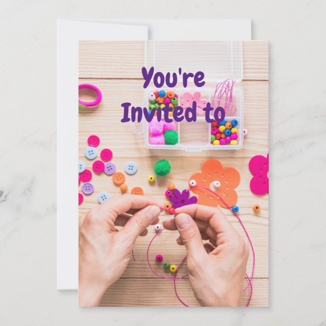 Invitación a la fiesta de cumpleaños de Jewelry Cr (Anverso)