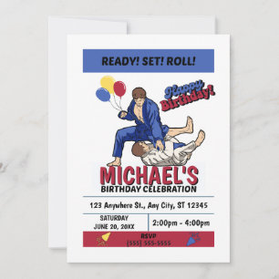 Invitación a la Fiesta de Cumpleaños de Jiu Jitsu