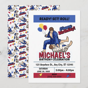 Invitación a la Fiesta de Cumpleaños de Jiu Jitsu