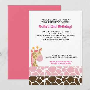 Invitación a la fiesta de cumpleaños de Jungle Gir