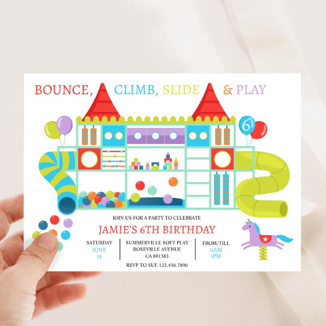 Invitación a la fiesta de cumpleaños de Jungle Gym (Subido por el creador)