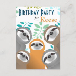 Invitación a la fiesta de cumpleaños de Jungle Slo