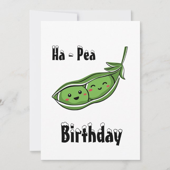 Invitación a la fiesta de cumpleaños de Kawaii (Anverso)